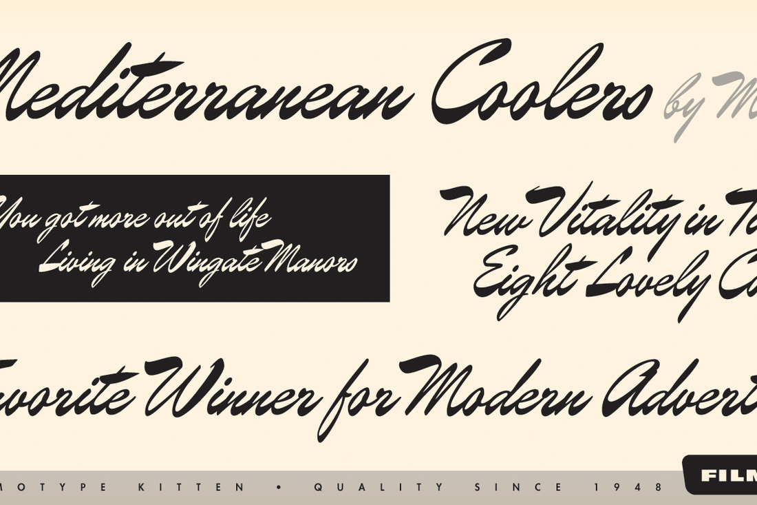 NEW Filmotype Fonts Have Arrived!