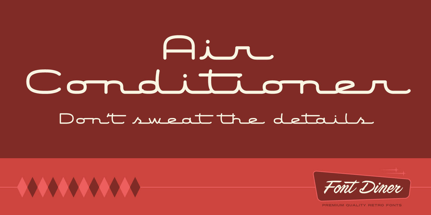 Air Conditioner font preview