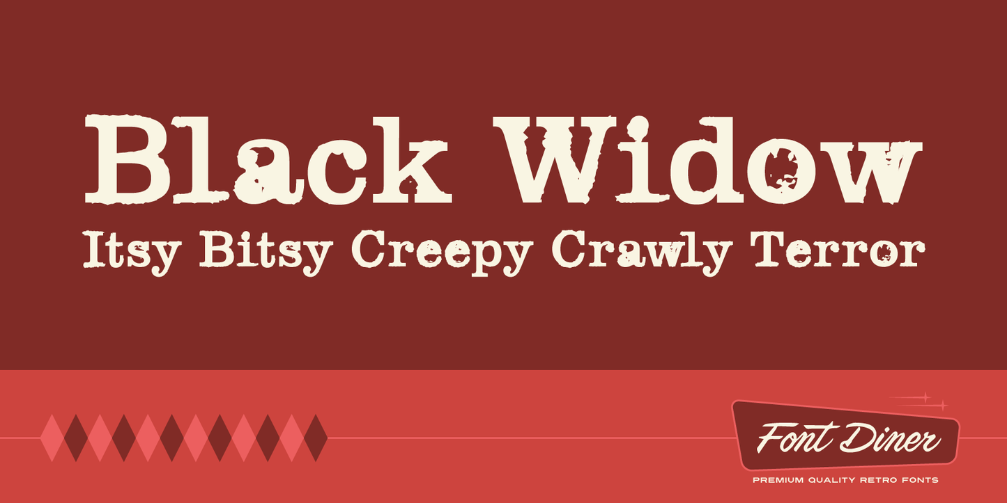Black Widow font preview