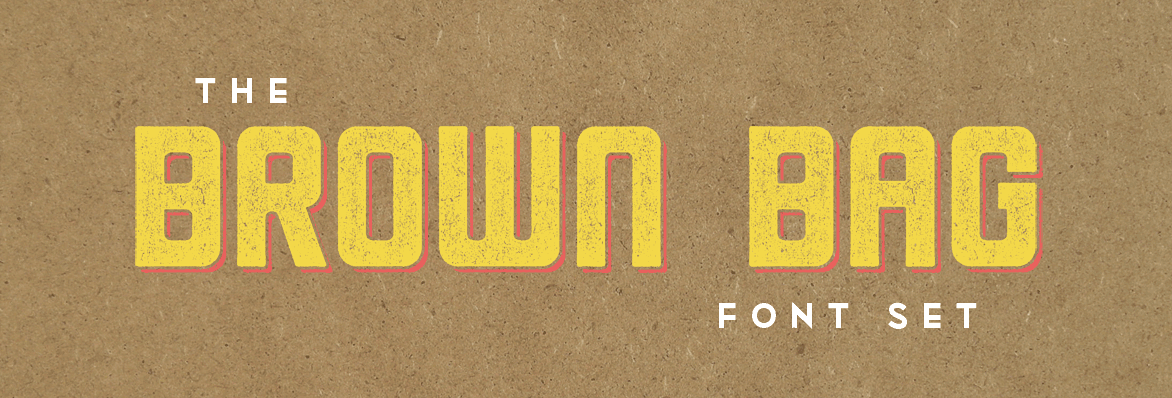 Brown Bag Font Set
