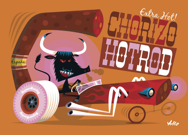 CHORIZO HOT ROD POSTER