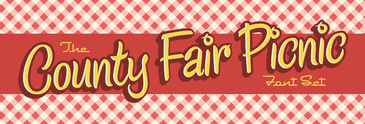 County Fair Picnic Font Set