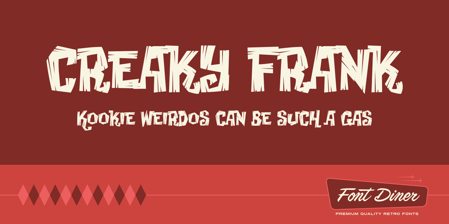 Creaky Frank font preview