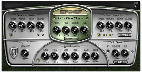 MCDSP CHROME TONE AMPLIFIER GUI