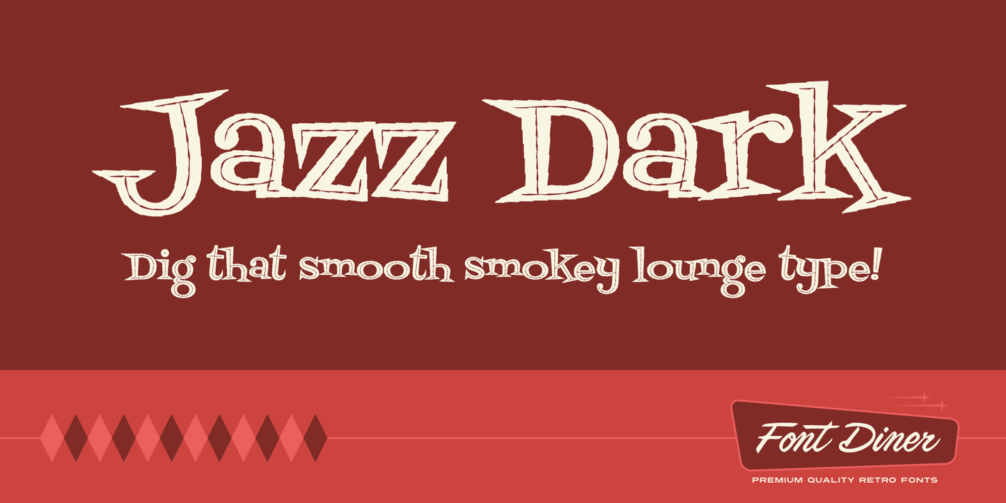 Fontdinerdotcom Jazz Dark font preview