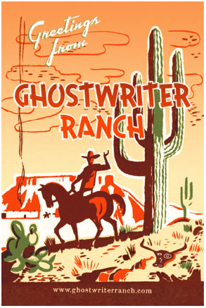 GHOSTWRITER RANCH POSTCARD