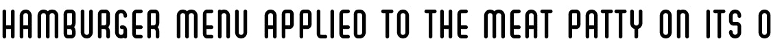 Hamburger Menu Marquee
