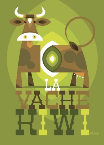 LA VACHE KIWI POSTER