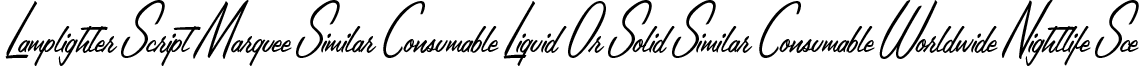 Lamplighter Script Marquee