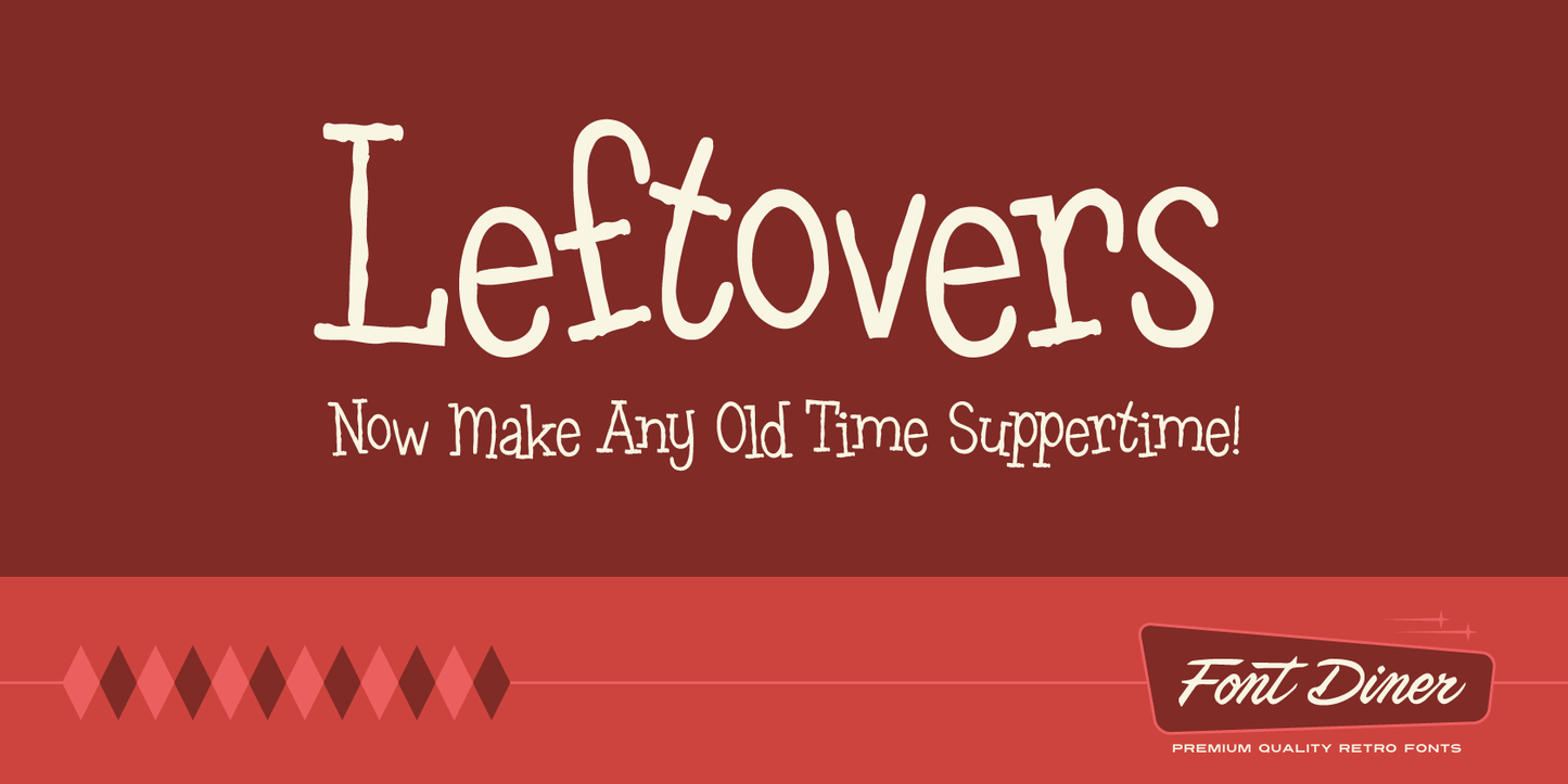 Leftovers font preview