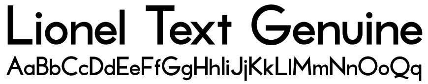 Lionel Text - Genuine