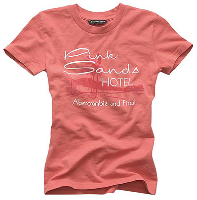 ABERCROMBIE & FITCH PINK SANDS TEE
