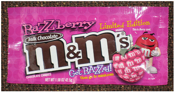RAZZBERRY M&MS