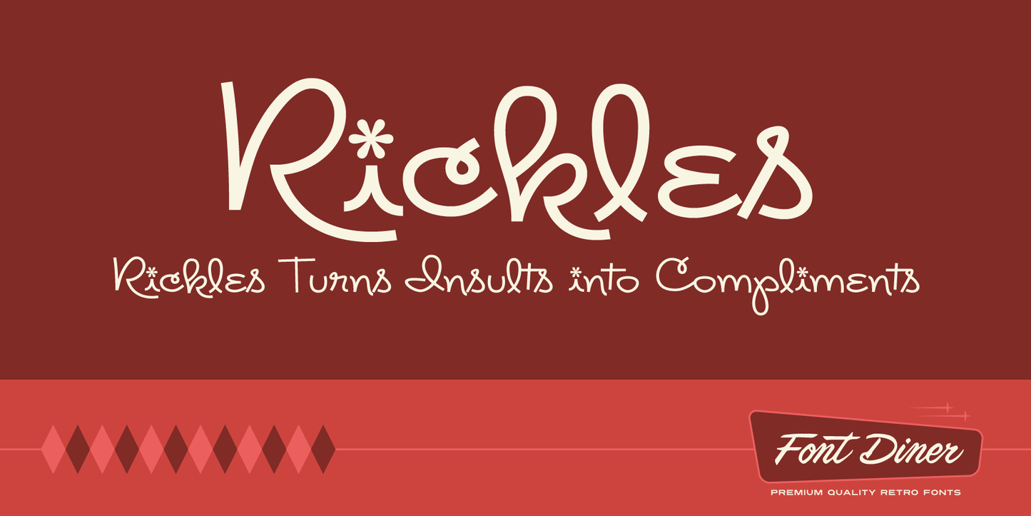 Rickles font preview