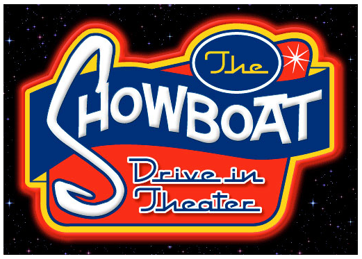 THE SHOWBOAT DRIVE-IN THEATER LOGO
