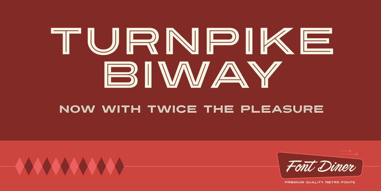 Turnpike Biway font preview