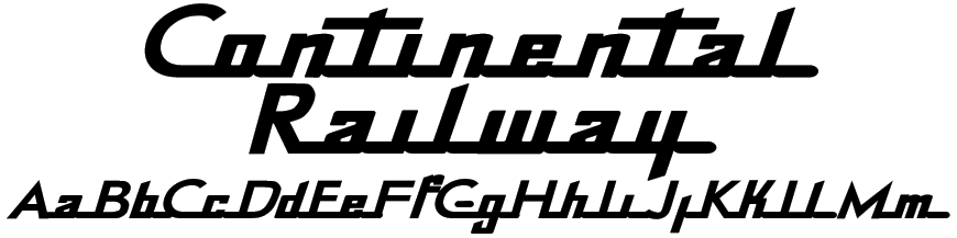 Continental Railway Font