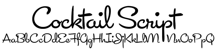 Cocktail Script Font