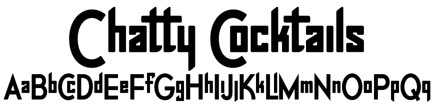 Chatty Cocktails Font