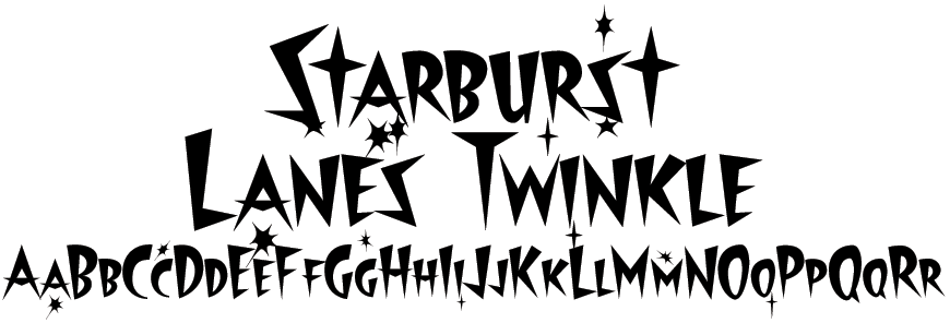 Starburst Lanes Twinkle Font