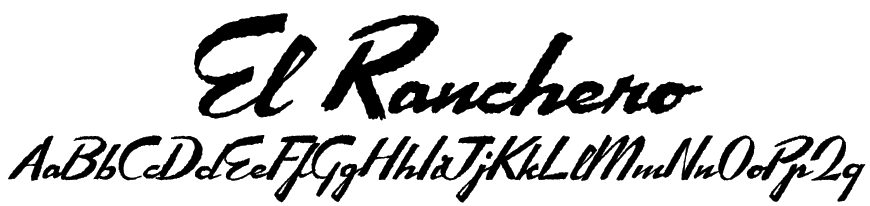 El Ranchero Font