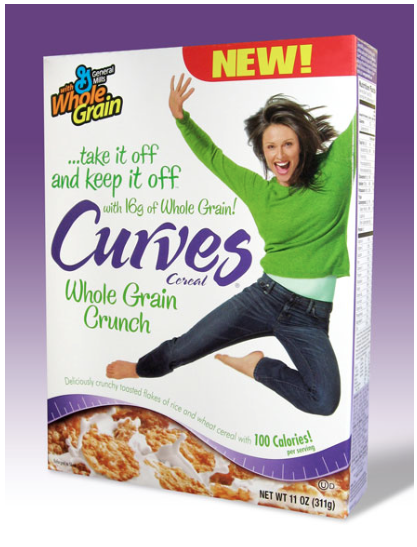 Curves Cereal Box