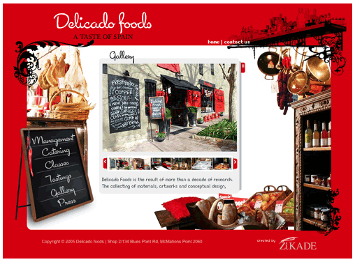 Delicado Foods Website
