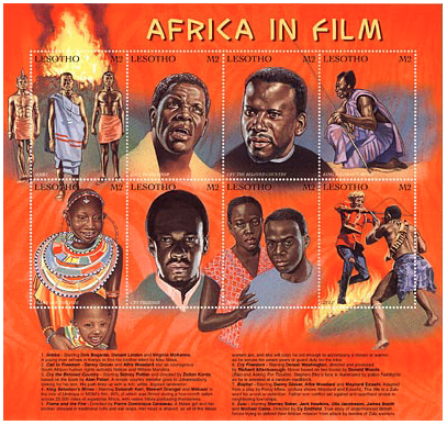 Africa In Film Postage Stamps
