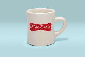 Font Diner Mug